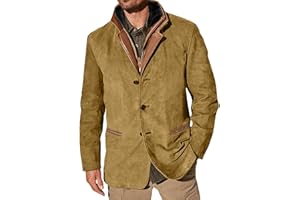 MODAWORLD Chaqueta De Trabajo Vintage Michigan para Hombres Y Mujeres Chaqueta Informal Retro Chaqueta Vaquera para Hombre Jean Chaqueta con Bolsillos Y Botones Jacket Chaqueta Retro De Moda para Hombre