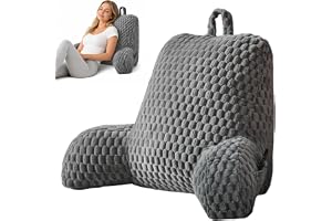 Haoppmof generisk läskudde för säng & soffa, ergonomi. ryggstöd | Andningsbart, tvättbart fodral; minnesskumkärna, halkfri undersida för alla sittpositioner.