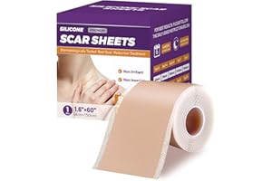 KOOLSTUFFS Silicone Scar Tape, Silicone Scar Sheets, Ultra Thin Flexible Reusable Medical Grade Scar Tape for All Skin Types | Effective Treatment for Surgical Scars, C-Section, Keloids, Burns, Acne (Roll-1.5M)