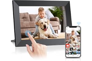 BITOYO Digital Photo Frame 10.1 Inch WiFi Built in 32GB Memory, Frameo Digital Picture Frame 1280 * 800 HD IPS Touchscreen Electronic Photo Frame Auto Rotate Easy Setup Share Photos Videos