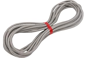 Toldoro® Cordage 5m et Ø 6mm Gris/Corde pour Parasol en Polyester/Corde Solide avec Charge de Rupture de 800kg et 1050 daN/Corde Marin et Corde Voile ombrage
