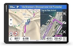 Garmin dēzl LGV1020 MT-D - smartes LKW-Navigationsgerät mit 10" (25,7cm) Farbdisplay, vorinstallierten EU Karten (34 Länder), Fahrzeugspezifische Routenführung, Wetterwarnungen, beliebte LKW Strecken