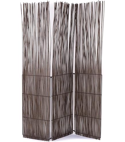 Bekijk Vintage Boho Riet Rotan Kamerscherm op
