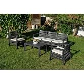 Omnipazar SY-2493 Solemare 3'l&uuml; Bah&ccedil;e Oturma Grubu Koltuk Takımı