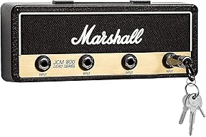 KYWLCO Schlüsselhalter, Wandmontage Schlüsselboard, Schlüsselbrett Haken Halterung, Key Holder mit 4 Gitarrenstecker