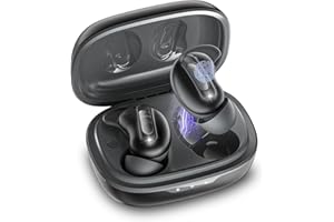 AGGOO Wireless Earbuds, Mini Sleep Earbuds ANC Bluetooth 5.4 Headphones In Ear with ENC Noise Cancelling Mic, 48H Playtime Sleep Headphones Design for Side Sleeper, HiFi Stereo IP7 Waterproof Ear Buds Black