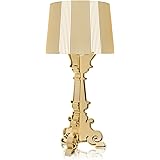 Kartell Bourgie Lampada da Tavolo, Dimmerabile E14, Oro