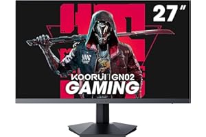 KOORUI Ecran Pc Gamer 27 Pouces, Moniteur PC 240Hz, FHD, 1ms, Adaptive Sync (1920 x 1080p, DCI-P3 90%, SRGB 100%, HDMI, DisplayPort, VESA 75x75)