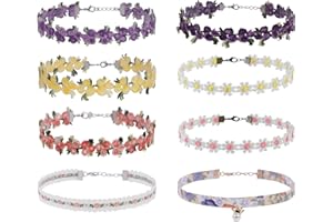 Manfnee Ensemble de Collier ras du cou en Velours avec Tatouage Gothique Lolita Choker pour Femme