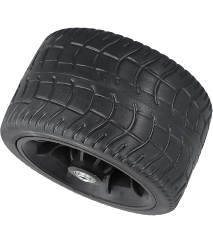 GLFLOW Roue De Rechange 15,2 Cm Pour Chariot De Jardin Pliable - Double Roulement 360° Tout-Terrain, Charge 250 Kg