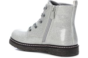 XTI - Botín cierre de cremallera para niña, color: plata, talla: 28