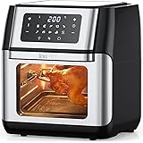 Innsky Heißluftfritteuse10L, 1500W Airfryer Heissluftfritteuse mit 10 Programmen, Heißluftofen mit 6 Zubehör, Air fryer Frite