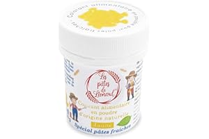 Les pâtes de Léonard - Colorant Alimentaire en Poudre Jaune pour Pates Fraiches & Raviolis - Colorant Spaghettis, Tagliatelles, Cuisine Italienne - Colorant Comestible - LPDL204