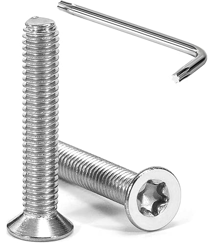 Viti A Testa Svasata Con Esagono Interno, M6 X 20 TX30, 6 Pezzi, ISO 10642 A2, In Acciaio Inox, A Testa Svasata