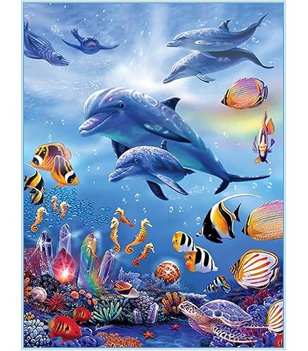 HIMBIU 5D Diamond Painting Pfau 30x40cm - DIY Diamant Malerei Set