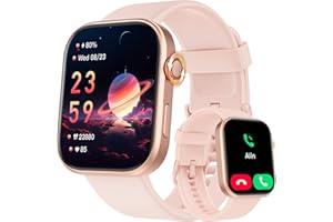 TENSKY Orologio Smartwatch Uomo Donna 1,99" HD AMOLED Watch con Chiamate Bluetooth e Voce AI, 115+ Sports con Contapassi Monitor del Sonno SpO2 e della Frequenza Cardiaca Impermeabile 3ATM per Android e iOS