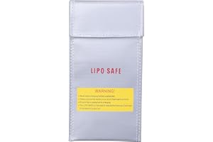 TsunNee Lipo - Bolsa de seguridad para batería, bolsa de protección de seguridad ignífuga, funda protectora de seguridad a prueba de explosiones, bolsa de protección de carga de batería de módulo