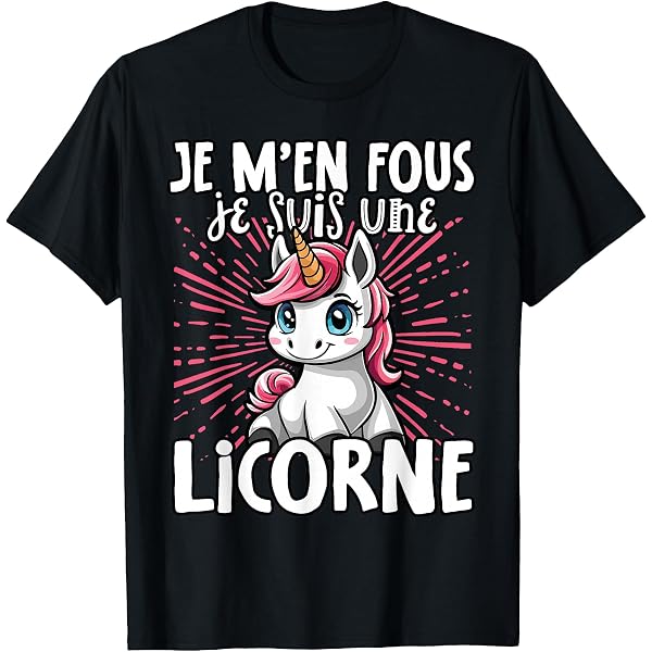 Humour Licorne Des cours d'aqua-licorne femme tshirt message T-Shirt