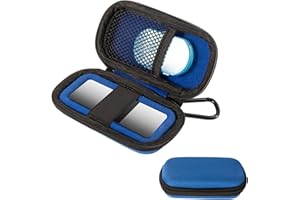 SFBSFL Case for Kardiamobile EKG Heart Monitor,Hard Travel Case for KardiaMobile 6L,Cardiac Mobile Heart Monitor Bag Organizer,Heart Rate Monitor Portable Hard Suitcase（Pill Box Included）(Box Only) (Blue)