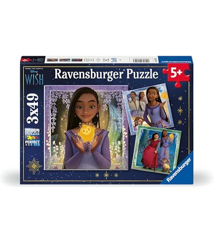 Educa – 2 Puzzle Per Bambini Wish 48 Pezzi Ciascuno – Dimensioni 28x20 Cm, Cartone Riciclato, Dai 4 Anni (19741)