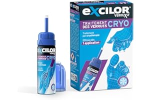 EXCILOR - VERRUXIT - Cryo Traitement des verrues - Cryothérapie gelant la verrue jusqu'à la racine - Mains et pieds - 50 ml