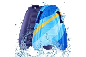 mizikuu Bodyboard Gonfiabile, Tavole da Surf Gonfiabile Tavole da Surf per Bambini Tavoletta Nuoto Gonfiabile Portatile Tavola Galleggiante Materassino ad Acqua, Blu