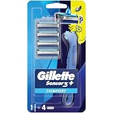 Gillette Sensor3+ Comfort 4'l&uuml; Yedek Bı&ccedil;ağı Başlıklı Tıraş Makinesi
