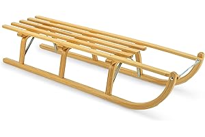 Ress Davos Holzrodel, Schlitten Hellbraun Hellbraun