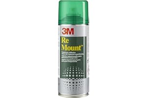 Scotch - 3M ReMount Adhesivo en Spray Reposicionable y Retirable, 1 Bote de 400 ml, Claro