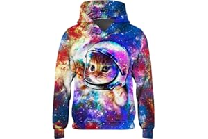 Goodstoworld Boys Girls Hoodies Funny Pullover Sweatshirts 3D Printed Fleece Hoodie with Kangaroo Pocket