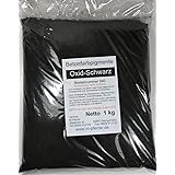 Pigment Oxidschwarz 1000g, für Betonmasse, Estrich, Putz, Gips, Harz, Fugenmörtel.