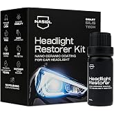 Nasiol Headlight Restorer Nano Seramik Far Yenileme ve Koruma Kiti-3 Yıl Dayanım-10ml-Far Temizleme