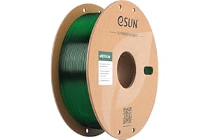 eSUN PETG Filament 1.75mm, High Toughness PETG Filament, 1KG Spool (2.2 LBS) 3D Printing Filament for 3D Printers,Green