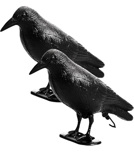Relaxdays Meerkleurige Vogelverschrikker Uil Met Wiebelkop Staand Decoratief Figuur Duivenverschrikking Voor Tuin Balkon Terras 1 Stuk
