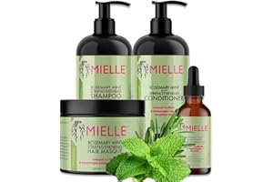 ‎P-BEAUTY COSMETIC ACCESSORIES P-Beauty 4er Set Rosmarinöl, Shampoo, Conditioner & Haarmaske mit Biotin, Haarwachstum Haarpflege, Kopfhautpflege - Shampoo, Spülung, Haaröl, Haarkur - Pflegeshampoo, Haarspülung, Öl für Haare