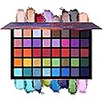UCANBE 40 Colors Spotlight Eyeshadow Palette Multi-reflective Shimmer Glitter Peacock Eye Shadow Professional Eye Shadow Matte Shimmer Makeup Palette Highly Pigmented Colorful Powder Eye Shadow