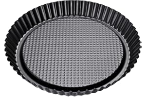 Zenker Stampo Crostata fondo a Nido d'Ape Ø28Cm, Linea Black Metallic, Rivestimento Antiaderente (Colore: Nero Metallizzato), Quantità: 1 Pezzo, Acciaio
