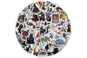 GAOJIWANJU Dark Souls, set di 50 adesivi impermeabili per bambini, ragazzi, in vinile, per auto, laptop, skateboard, bici, ciclomotori, moto, bagagli, valigetta