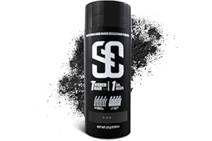 SOVONCARE Fibre Capillaire,Poudre Densifiante Cheveux Homme Femme,Pour Épaissir les Cheveux en Secondes,Hair Building Fibres Pour Cheveuxs Clairsemés (Noir)