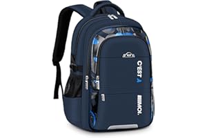 Amythe Plecaki szkolne dla nastolatka chłopca, plecak na laptopa 15,6 cala, plecak szkolny dla chłopca duży wodoodporny do szkoły podstawowej, gimnazjum i liceum 9 10-16 lat