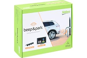 VALEO 632201 - System Czujników Parkowania - Zestaw Beep&Park: 4 Czujniki + 1 Wyświetlacz LCD - Przedni lub Tylny Montaż