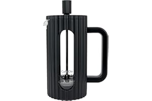 Café Olé Ciao 3 Cup Cafetière, Stainless Steel Gauze, French Press, Black