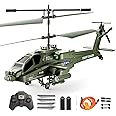 XIKOTEC RC Helicopter Military, 3.5 Channels, 2.4GHz, Altitude Hold, LED Light, Gyro Stabilizer, Remote Control, USB Charging, Educational Toys for Kids, Teens, Adults, Unisex, Ages 12 and Above