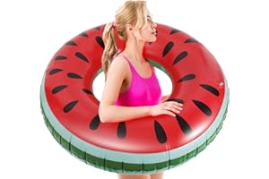 HeySplash Anneaux de Natation en Forme de Queue de Sirène, Bouées d'Été Gonflable en PVC pour Enfant Ado Facile à Gonfler Transporter, Jouet Aquatique pour Plage Piscine