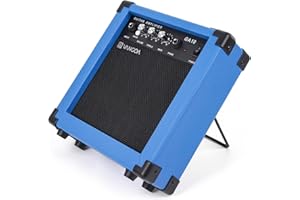 Amplificador de guitarra Amplificador de guitarra eléctrica de 10 vatios con altavoz de 5,5 pulgadas Salida de auriculares y tono de distorsión, Azul por Vangoa