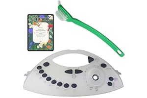 DROCODO Botonera thermomix tm31 - bimby - thermomix tm31 recambios - panel frontal thermomix tm31 - frontal thermomix tm31 - repuestos thermomix tm31 - recambios thermomix COMPATIBLES + cepillo de limpieza.