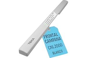 RECAMBIOS DREYMA Frontal Compatible con Campana Extractora Teka CNL 2000 Blanco 45x600 mm Repuesto Original Sustitución Directa 3 Tornillos Ref. 61801188S Ajuste Milimétrico Pieza Técnica