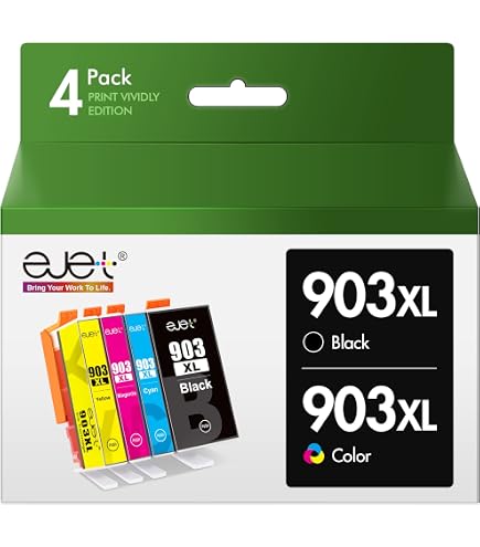 Cartouches D'encre Compatibles HP 903 XL - Noir, Jaune, Magenta, Cyan - Pour Officejet Pro Série 69xx - Neuf