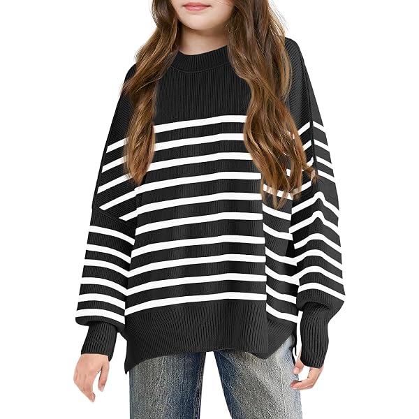 Poncho Tricot Fille Paillettes Réversible - Col Roulé - Mi-saison