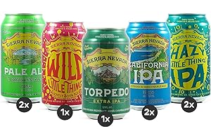 Sierra Nevada Brewing Craft Beer Mix Paket, Set mit 5 verschiedenen Sorten, IPA, Pale Ale, Session IPA